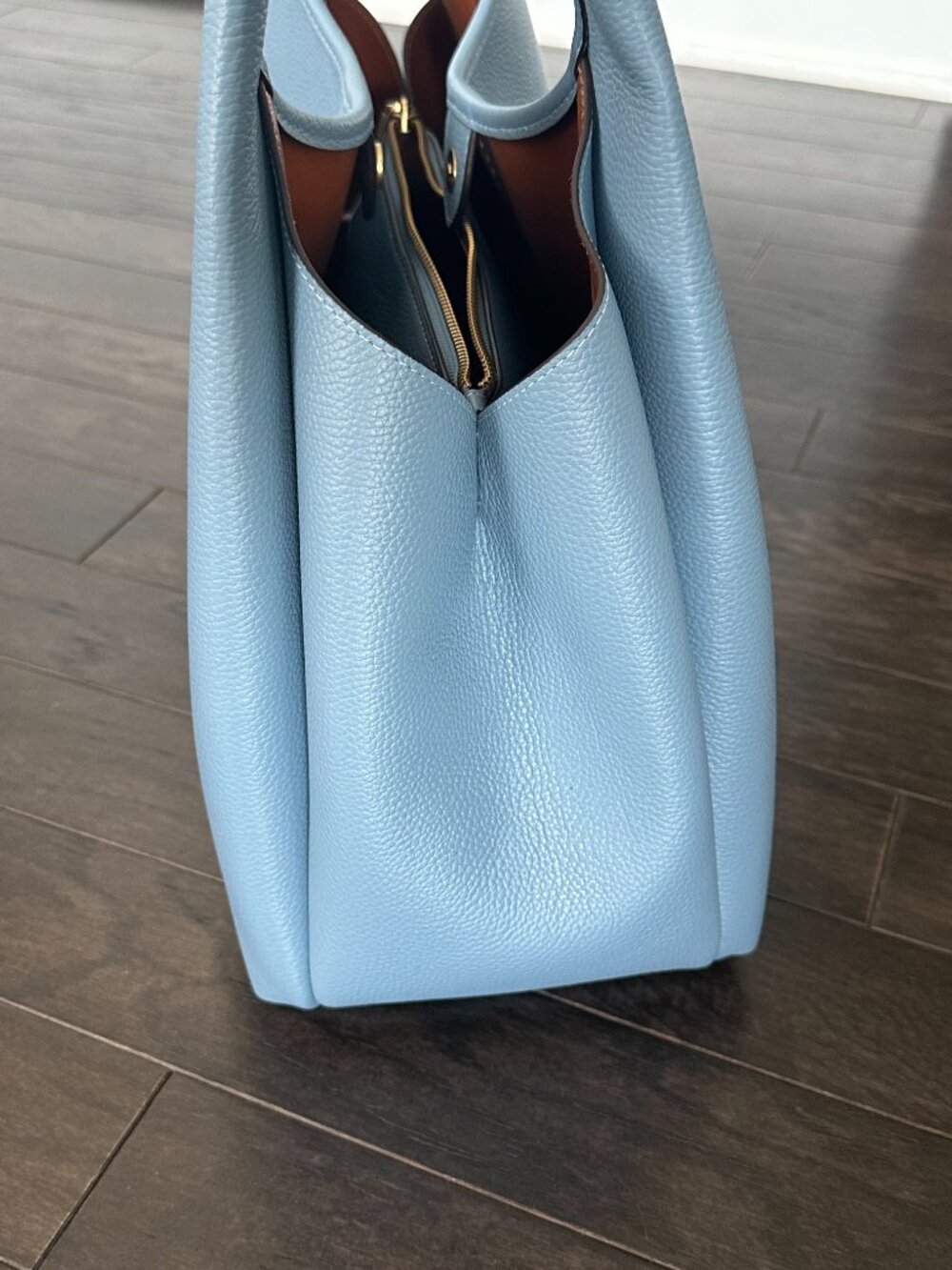 Coach 'Bluebell' Pebbled Leather Lana Shoulder Bag Style #M2479-CM544 *NWT* - Picture 11 of 13